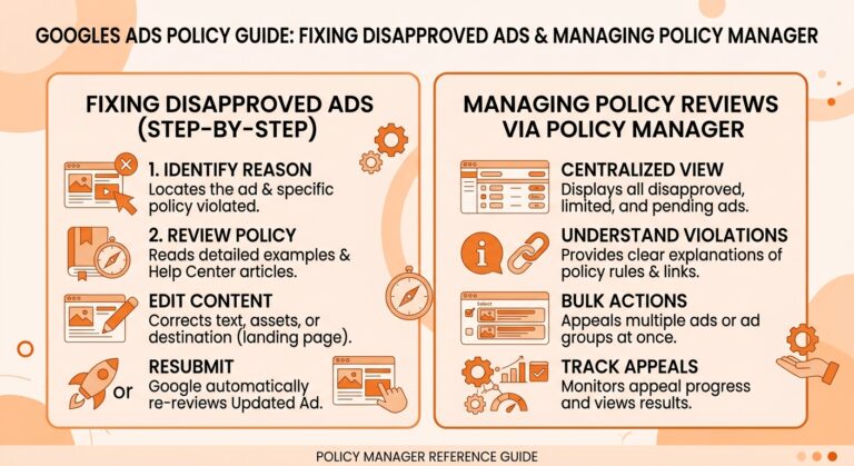 How to Fix Disapproved Ads and Manage Google Ads Policy Reviews from GlowStar Digital Policy Manager